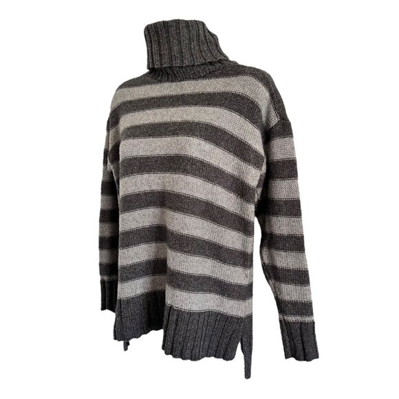 Toad Co sweater Women's size XS knit longsleeve gray stripes - Picture 4 of 11